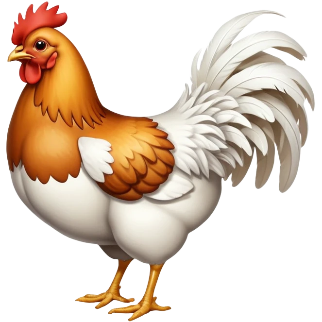 Chicken butt emoji