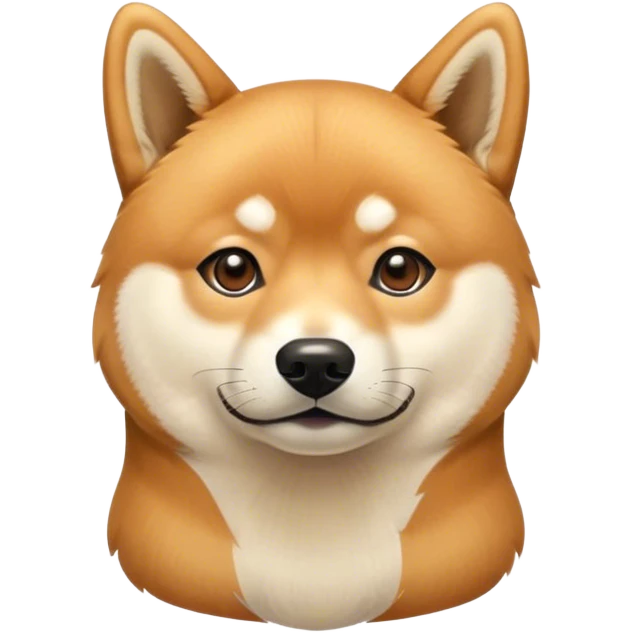Head of a cute Shiba Inu dog emoji