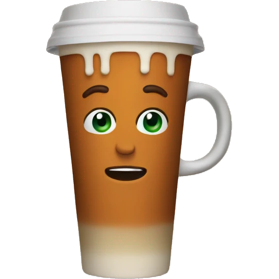 Men drink pumpkin spice Starbucks latte emoji