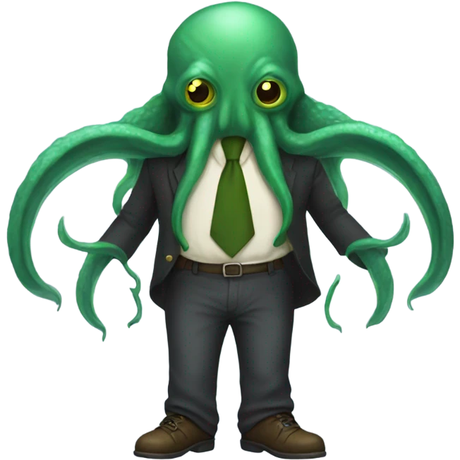 Cthulhu with pants emoji