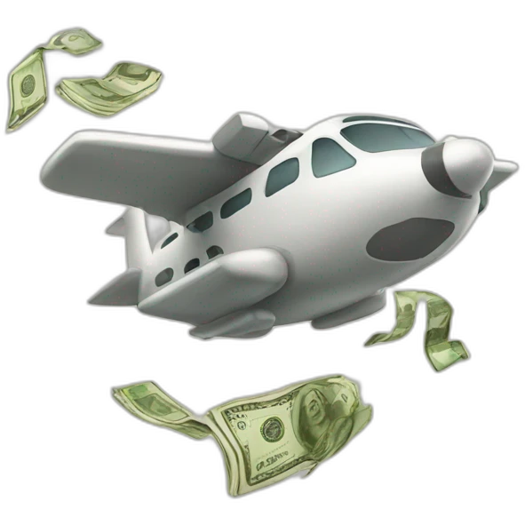 flying money emoji