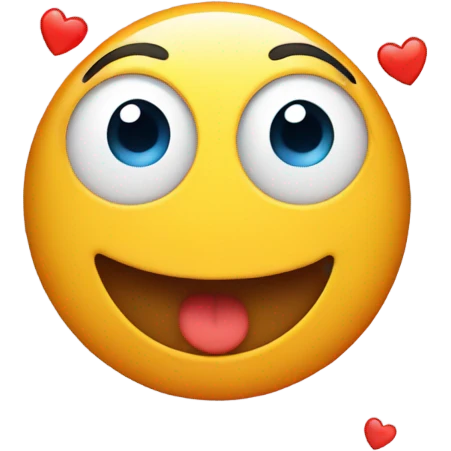 Emoji with hearts emoji