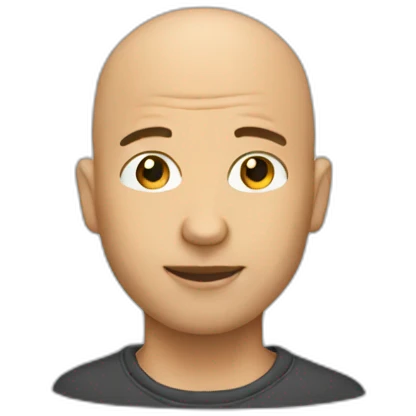 Bald designer emoji