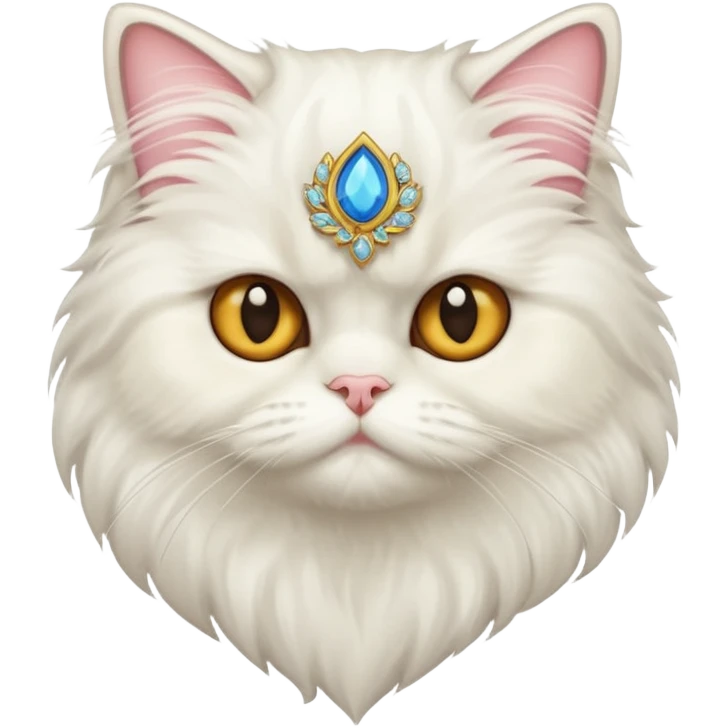 A Persian cat emoji