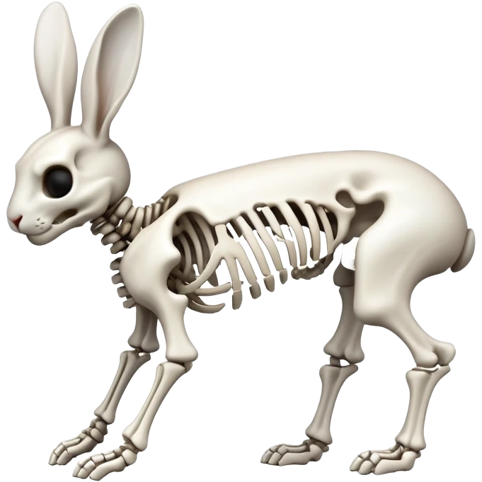 Bunny skeleton emoji