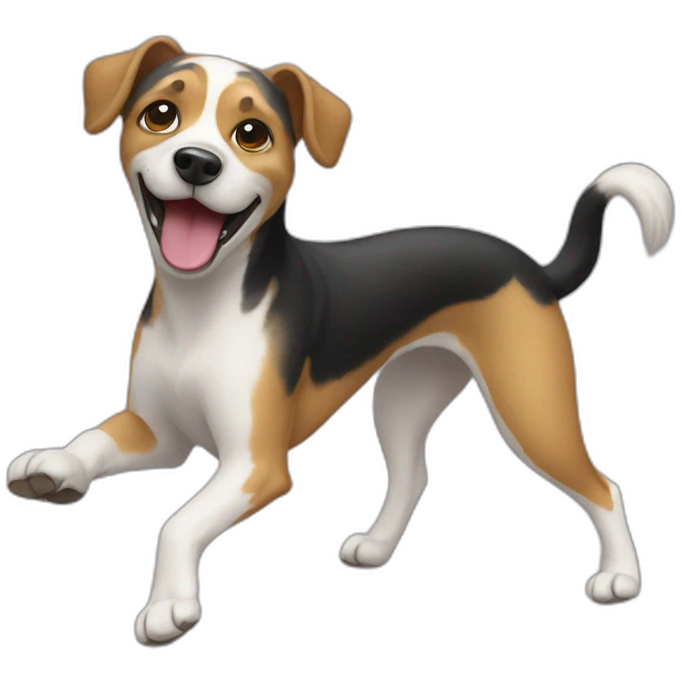 Chien qui danse emoji