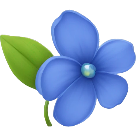 Bleuet flower emoji