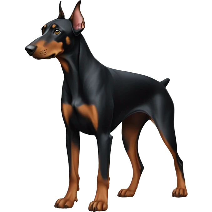 Doberman standing emoji