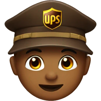 salute with UPS hat emoji