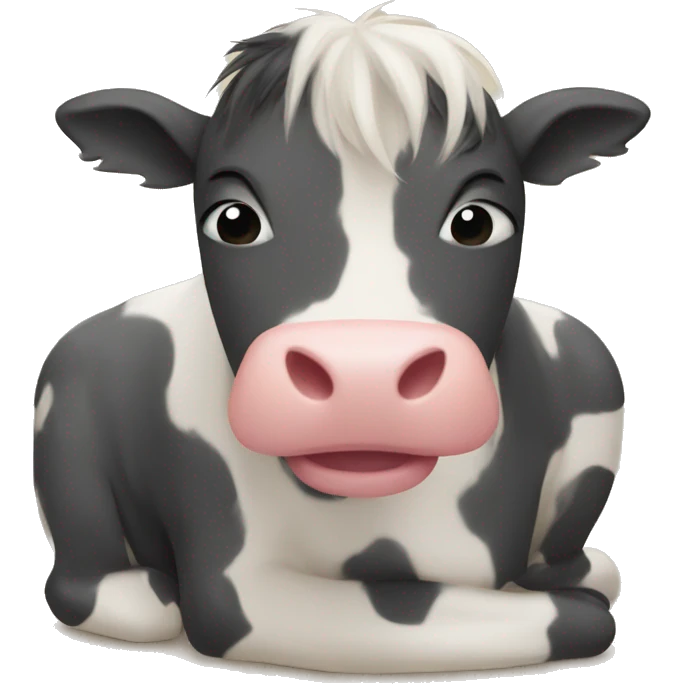 moo deng wearing a flannel by a campf emoji