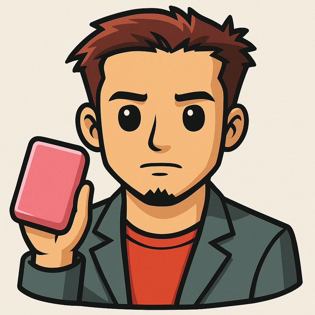 Add a pink soap in the hand of Tyler Durden. The original style is sticker, which does not support editing, so use the general style editor while respecting the sticker style look. emoji