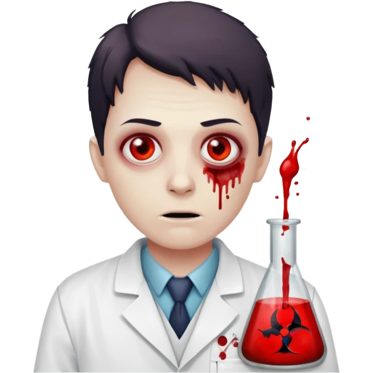 Zombie lab researcher emoji