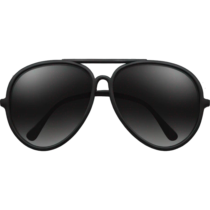 black drop in aviator sunglasses emoji