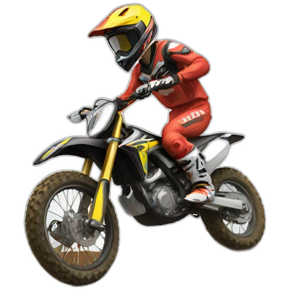 Moto cross emoji