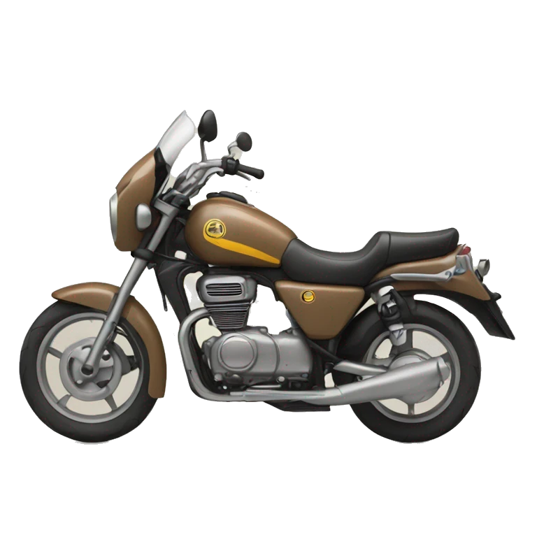 Chien sur une moto  emoji