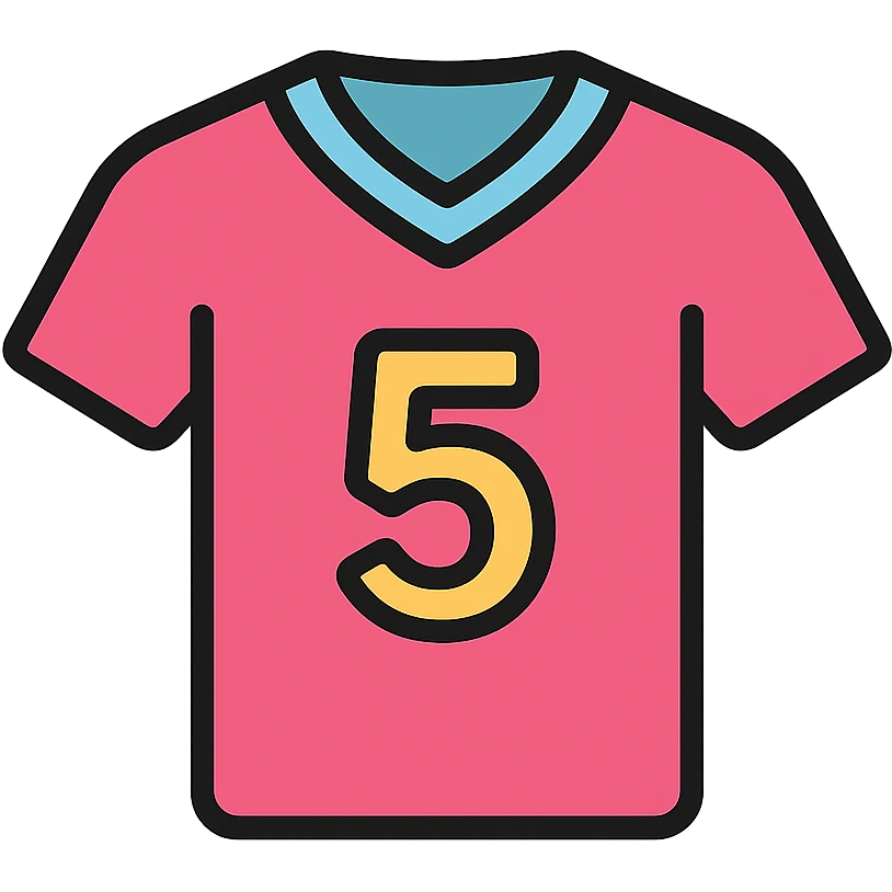 pink sports jersey icon emoji