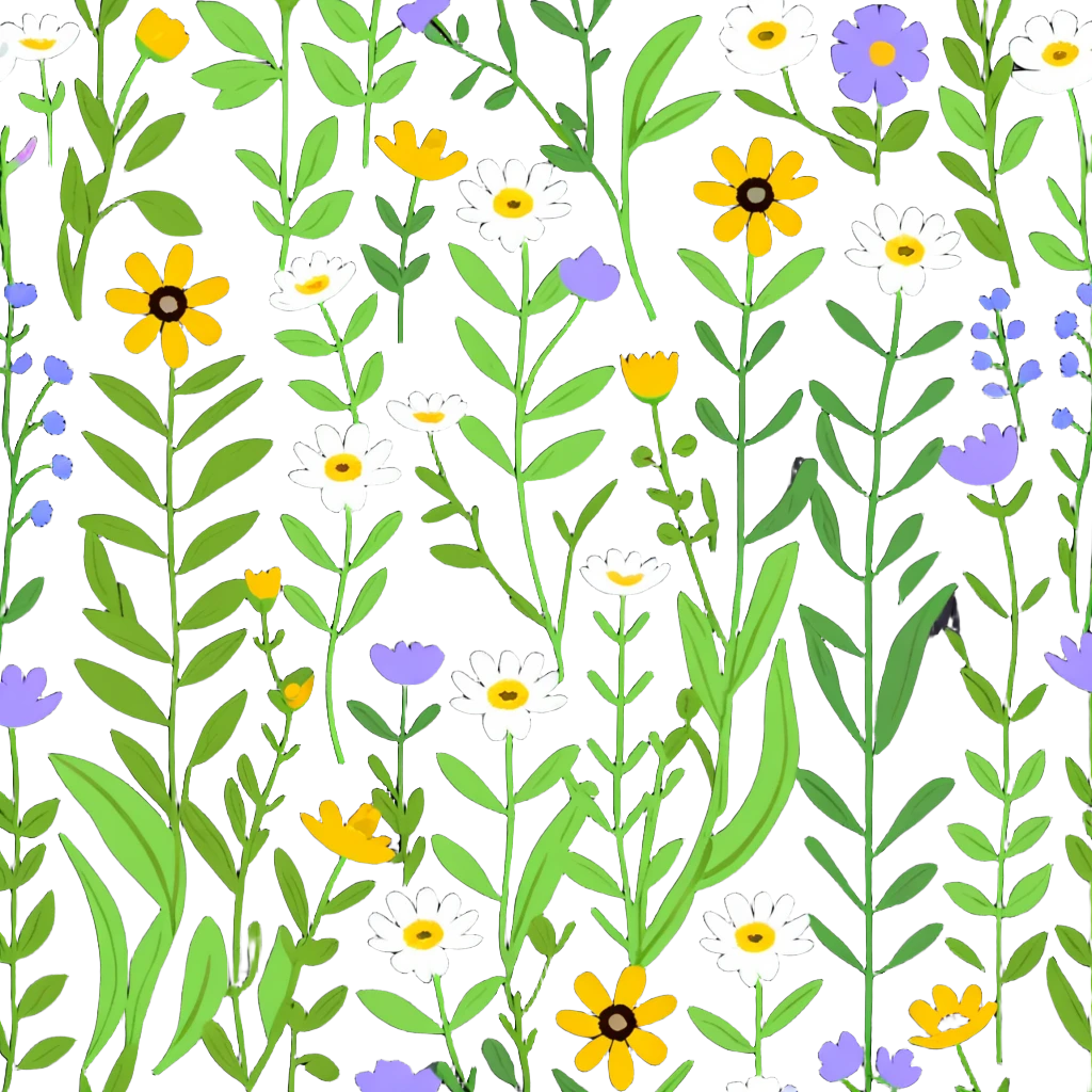 wildflowers field daisies and poppies emoji