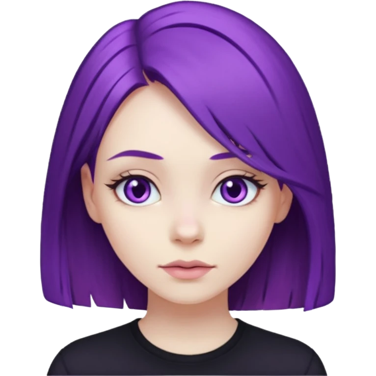 woman with purple hair emoji