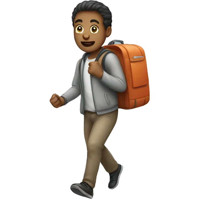 illustrate the action "to go" emoji