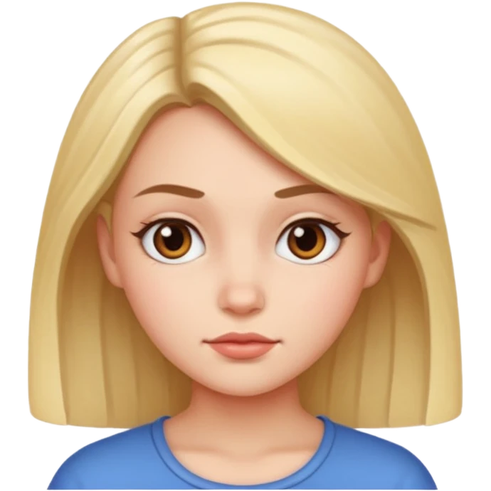 A Girl with a Side eye  emoji