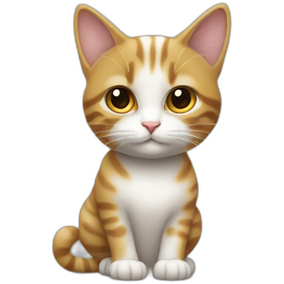 Un chat breton avec un panneau sans enfant emoji