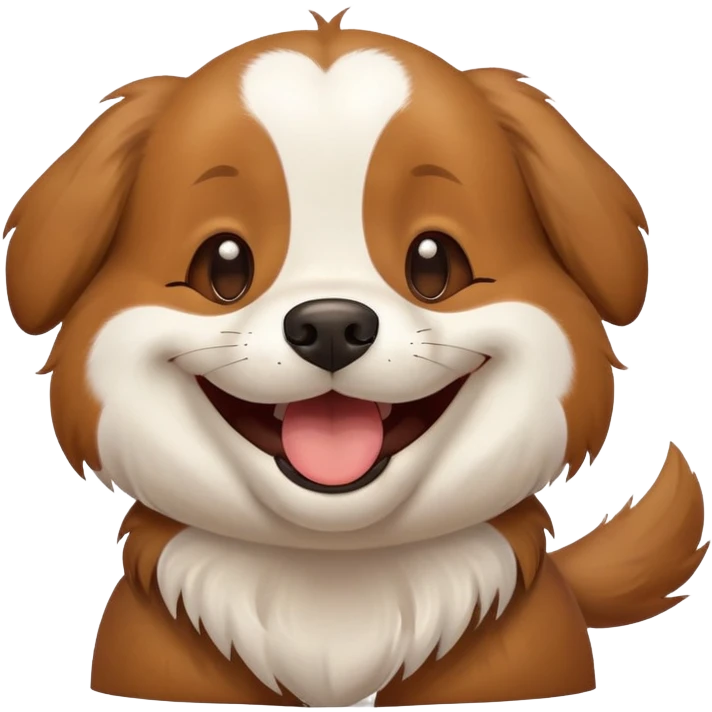 Dog laugh  emoji