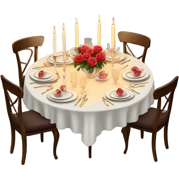 Candle lit dinner emoji