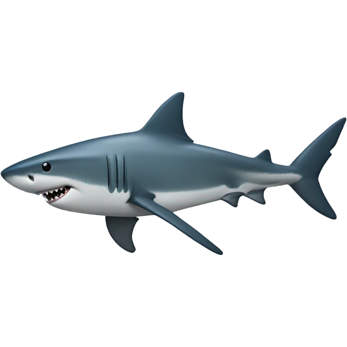 A shark in the ocean  emoji