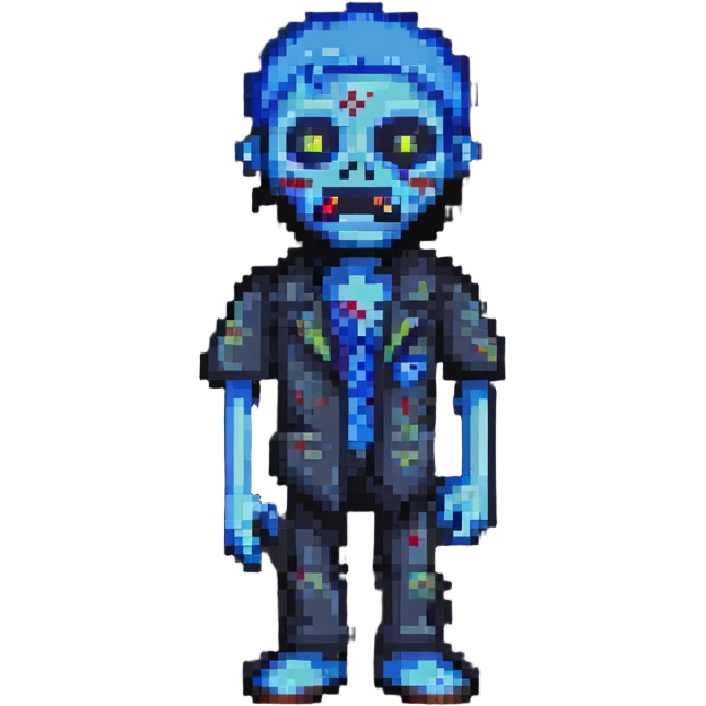blue zombie emoji
