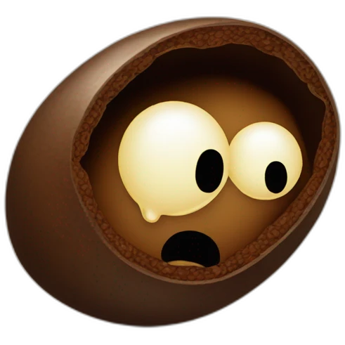 a coffee bean with a face, falling to its knees, looking upward with a grief-stricken face, asking "WHY??!??!!" emoji