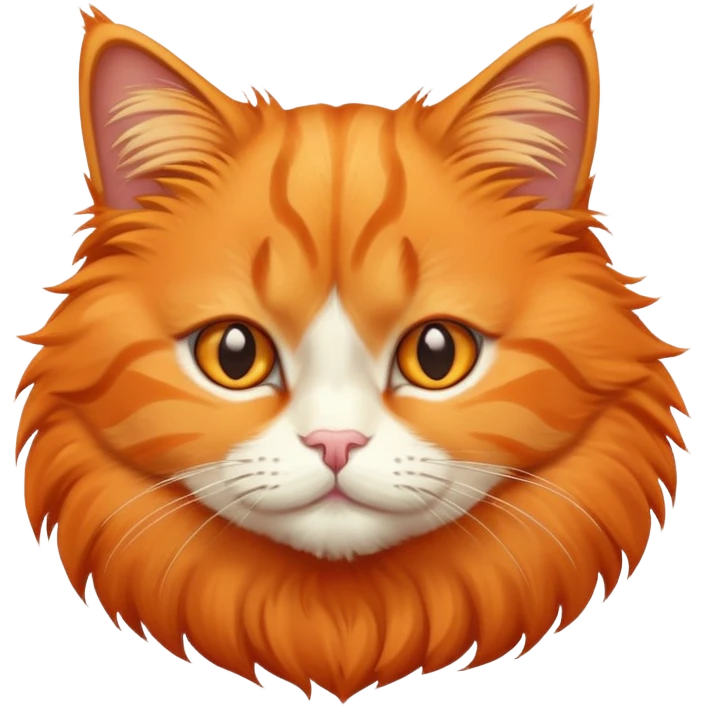 Orange cute cat  emoji