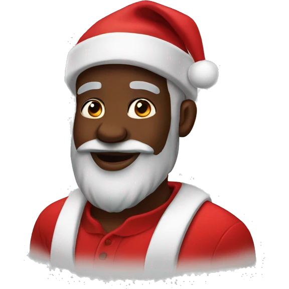 Black Santa emoji