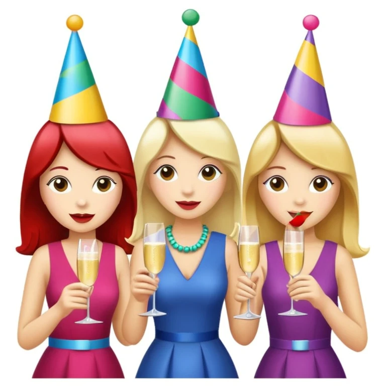 girls party in club emoji