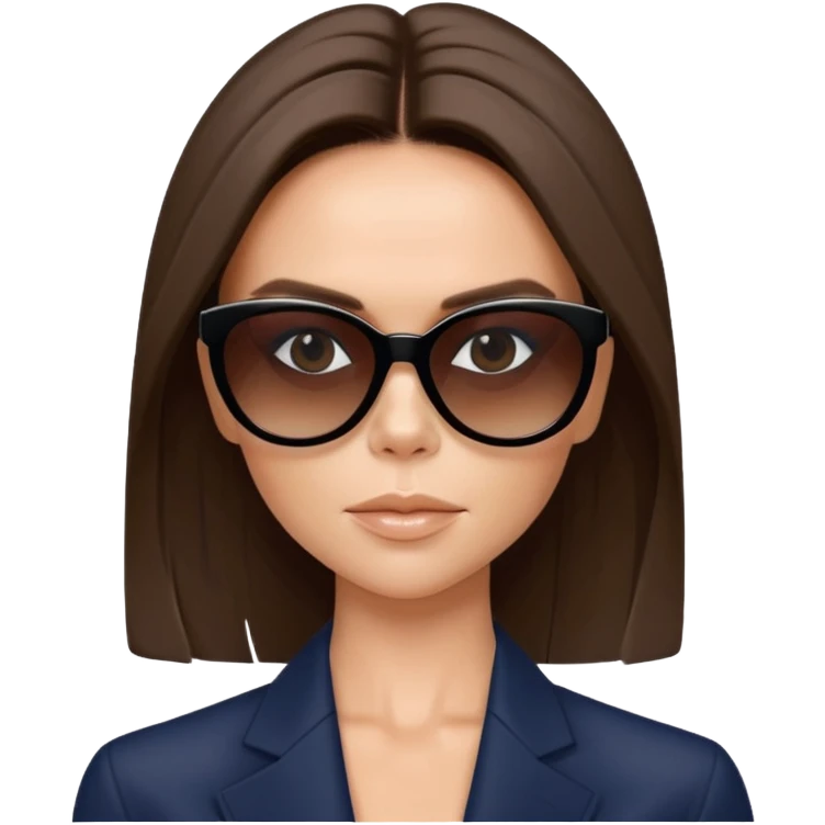 victoria beckham with sunglasses emoji