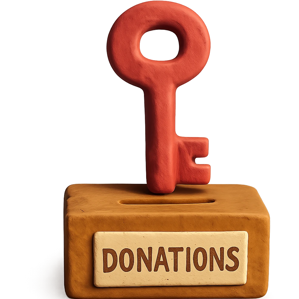 key for donation case emoji