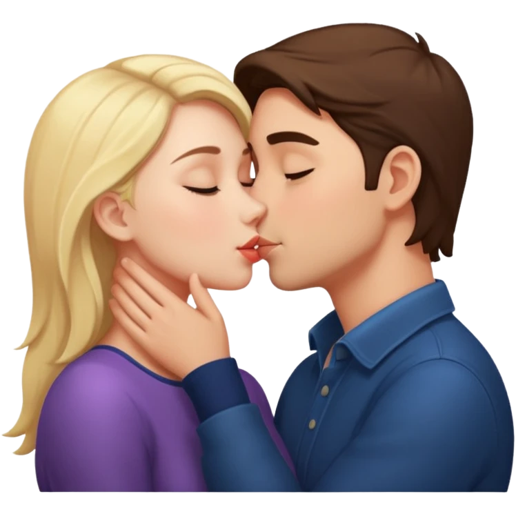 Lover kissing emoji