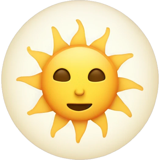 sun that inspires calm emoji