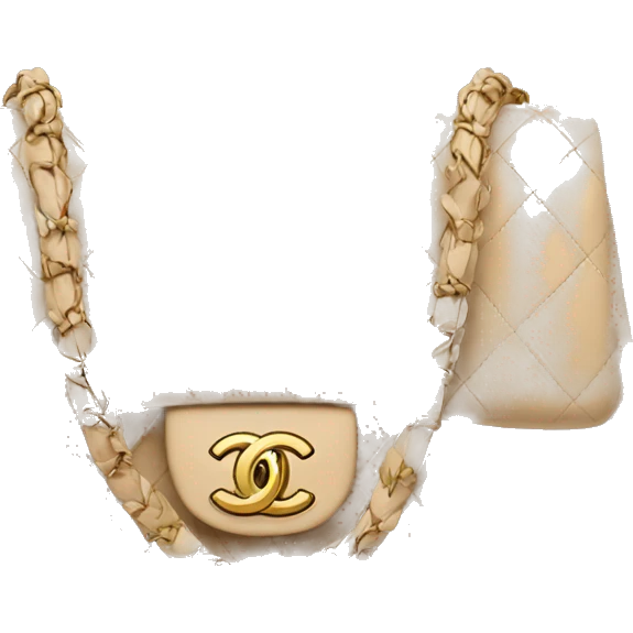 Beige Chanel bag emoji