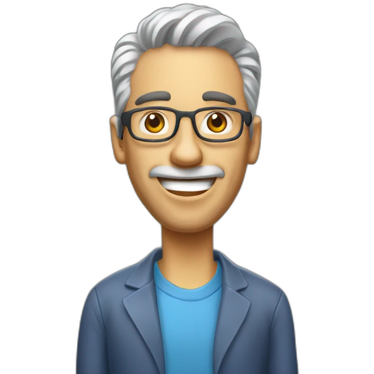 desarrollador web 3d caricatura emoji