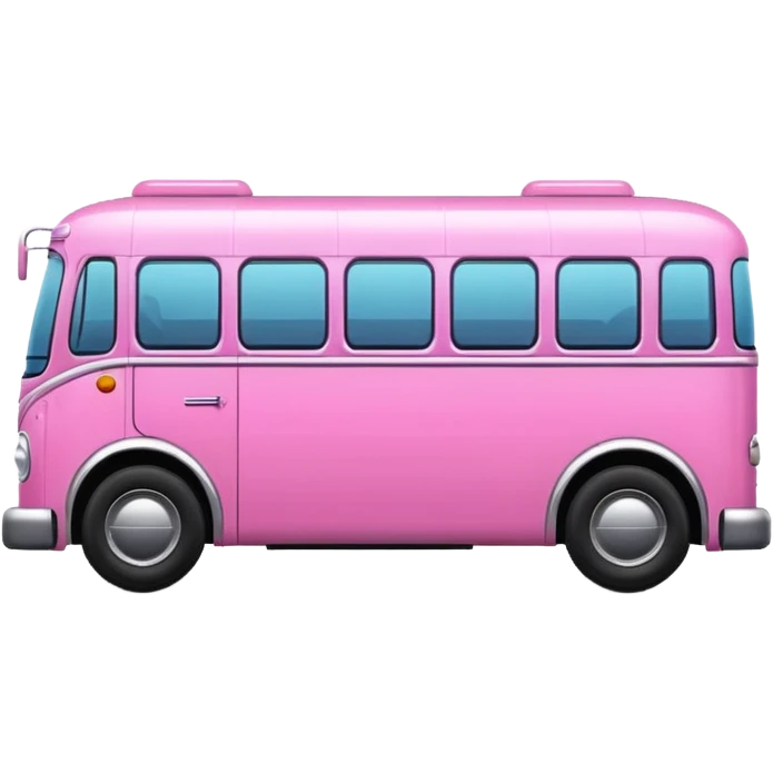 Pink bus emoji