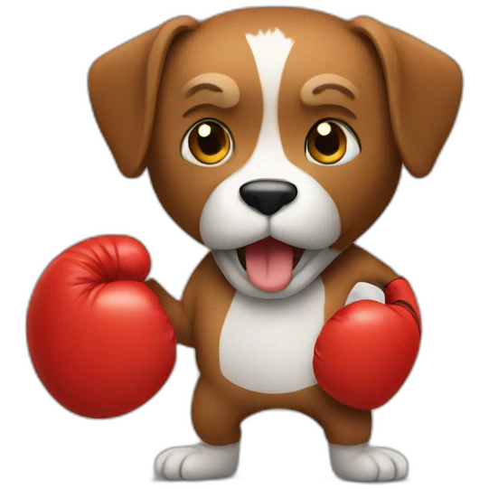  Animal with boxing gloves emoji