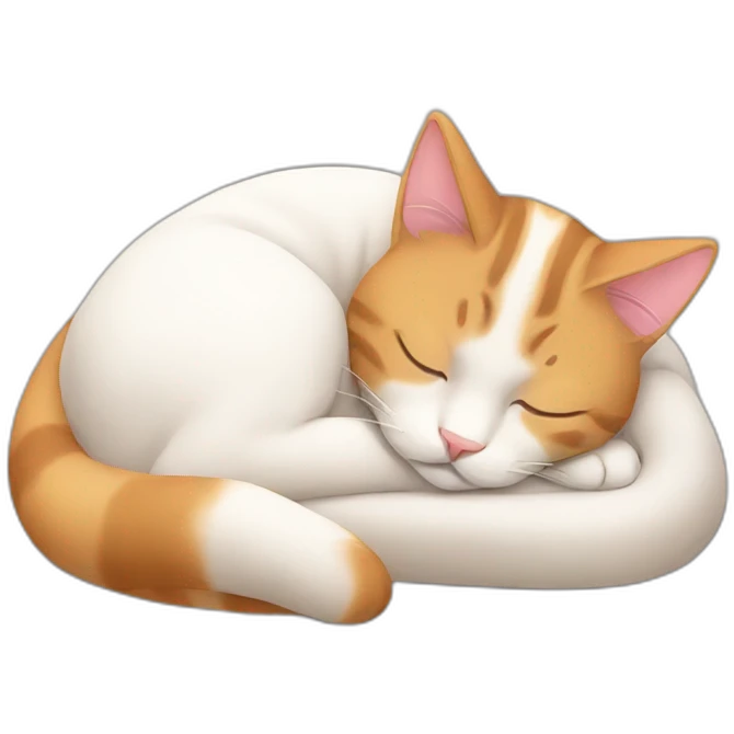Sleeping cat emoji