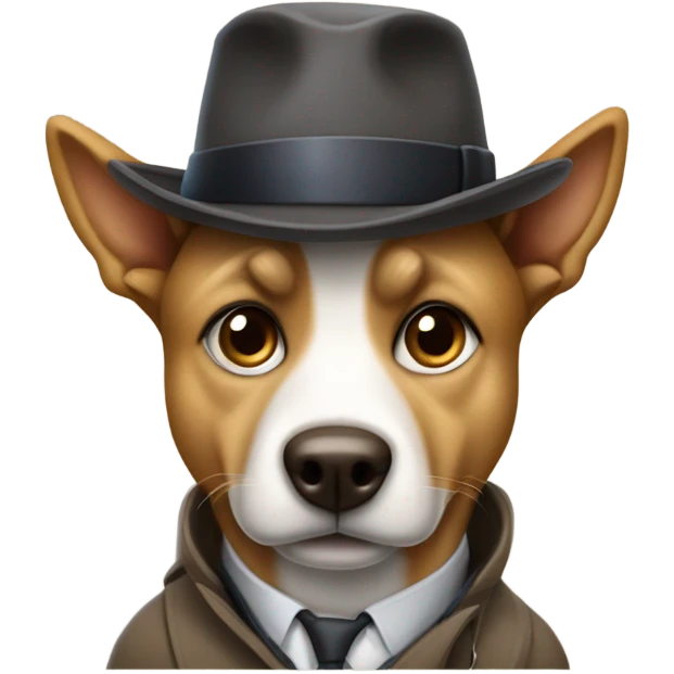 Detective dog emoji