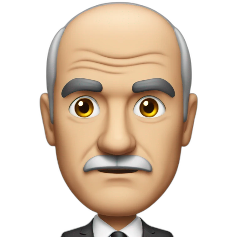 sean connery serious cartoon wearing suit emoji