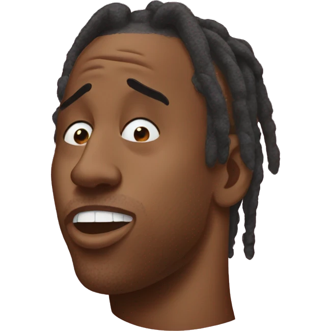 Travis Scott shushing  emoji
