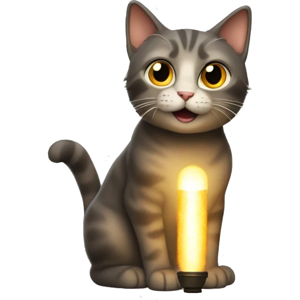 cat with a tuubelight emoji