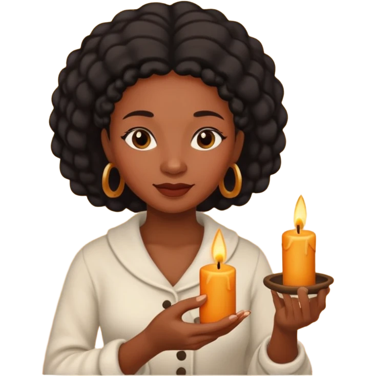 Candle Maker black woman emoji