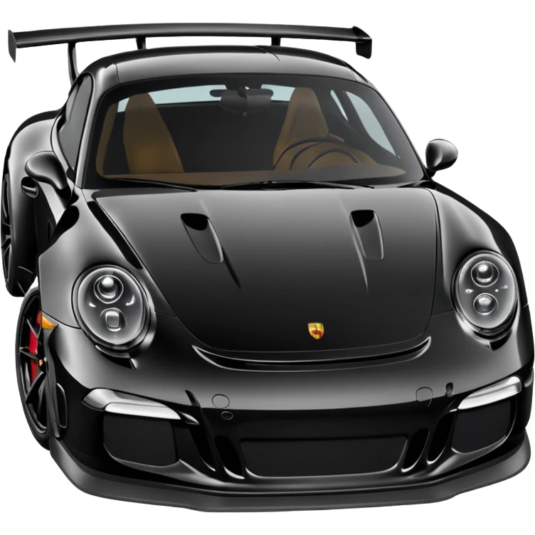 black porsche gt3, black rims emoji