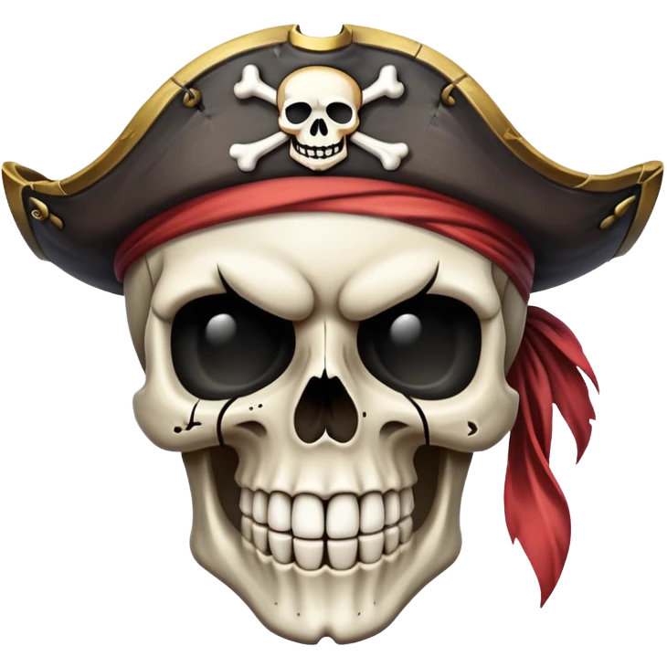 a skull pirate emoji