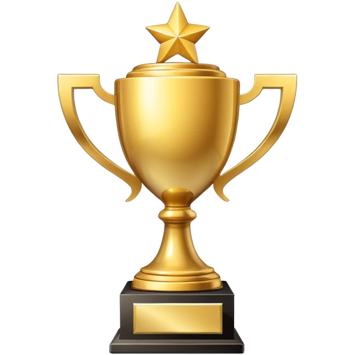 achievement goal with trophy and checkmark emoji